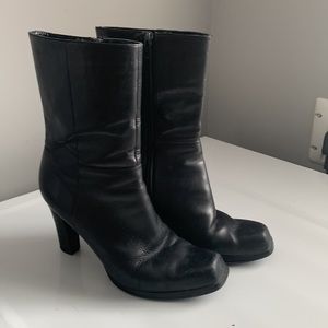 Nine West Leather Mid-Length Boot